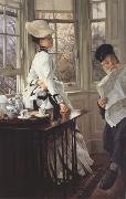 Reading The News (nn01) James Tissot